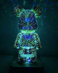 3D Fireworks Bear Lamp USB LED Night Light